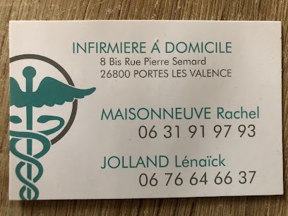 Jolland Lénaïck infirmière à domicile, Cabinet Infirmier à Portes-lès-Valence