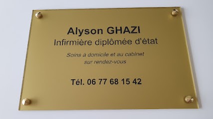 Alyson GHAZI - Infirmière Libérale - Infirmière à domicile, Cabinet Infirmier à Mouans-Sartoux