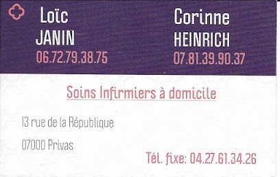 Heinrich Corinne, Cabinet Infirmier à Privas