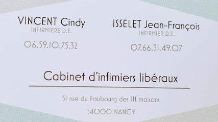 Vincent Cindy/Isselet Jean-François, Cabinet Infirmier à Nancy