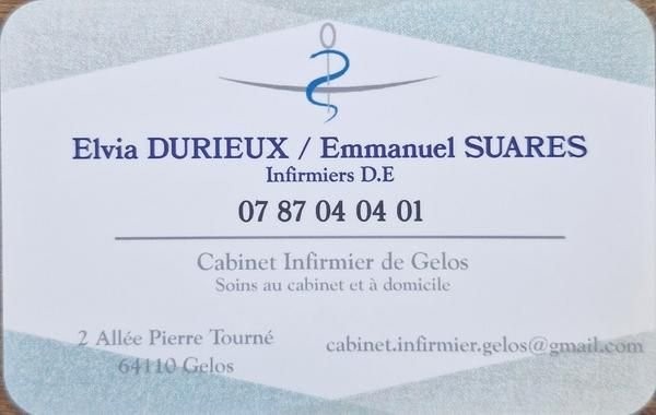 Elvia Durieux Infirmière Gelos, Cabinet Infirmier à Gelos